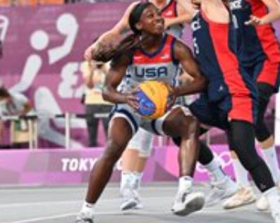 2021 年奥运会：第 2 天，美国队，女子 3×3 篮球队